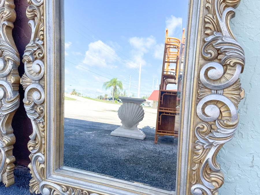 Pair of Hollywood Regency Shell Mirrors