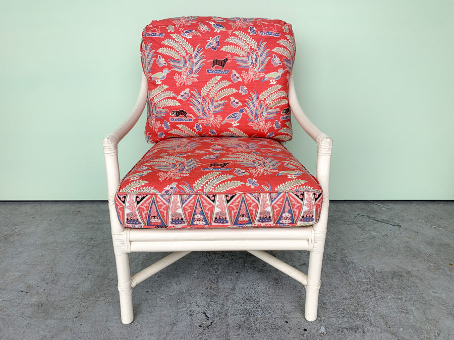 Pair of Rattan McGuire Lounge Chairs