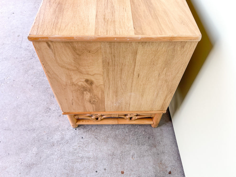 Pair of Island Style Rattan Nightstands