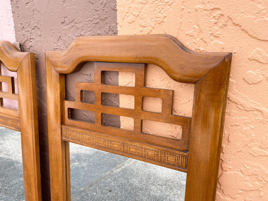 Pair of Fretwork Mirrors