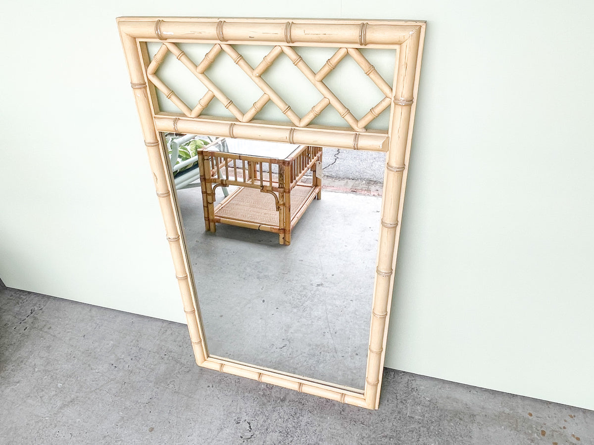 Faux Bamboo Chippendale Mirror