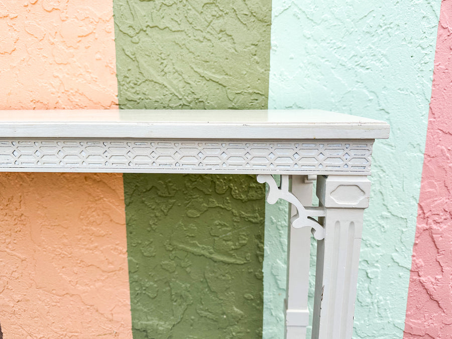 Palm Beach Chic Fretwork Console