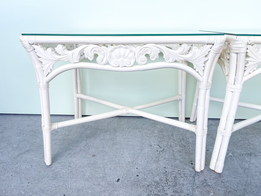 Pair of Shell Side Tables