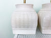 Pair of Ceramic Basket Lamps