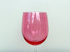 Set of Eight Hot Pink Wine Glasses