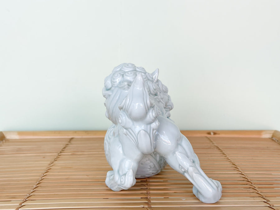 Pair of Celadon Foo Dog Figurines