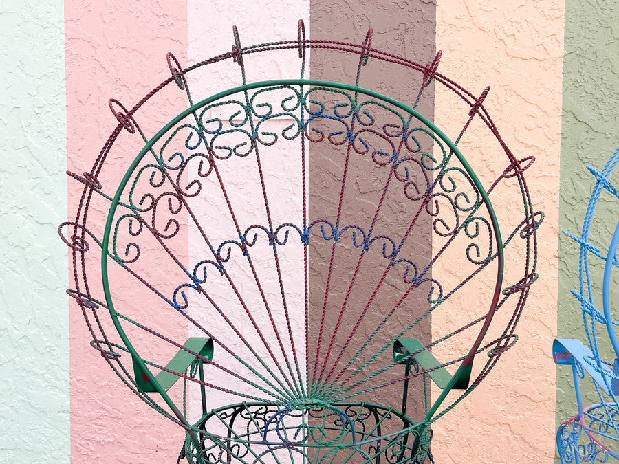 Pair of Salterini Style Peacock Chairs