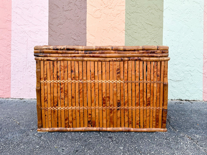 Tortoiseshell Rattan Chest