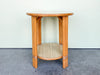 Cute Round Two Tier Rattan Side Table