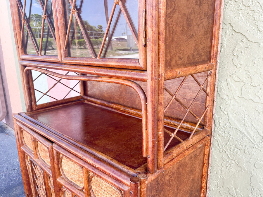 West Indies Style Rattan Cabinet