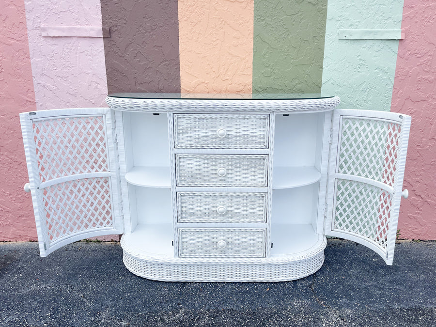 Palm Beach Chic Wicker Server