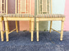 Set of Four Pagoda Faux Bamboo Chairs