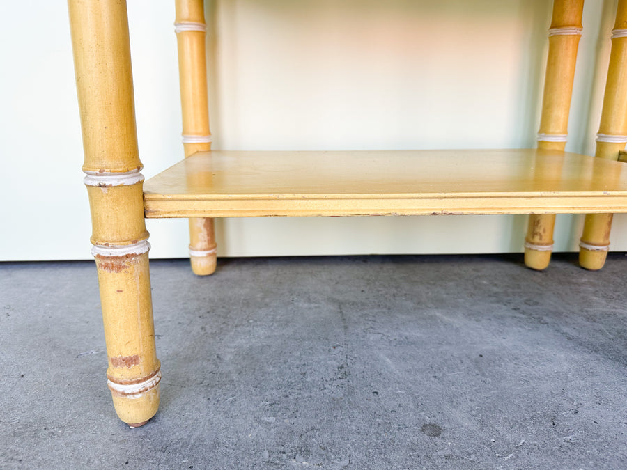 Pair of Faux Bamboo Thomasville Nightstands
