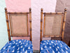 Set of Four Faux Bamboo Folding Chairs