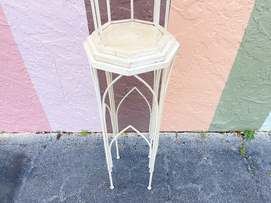 Metal Cathedral Style Plant Stand