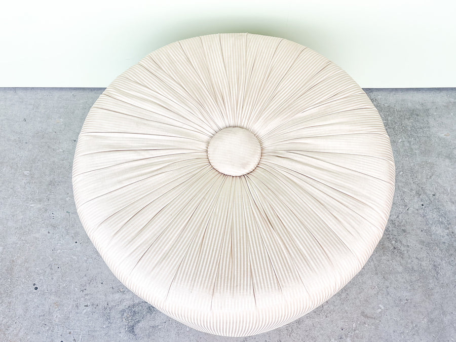 Palm Beach Chic Pinstripe Pouf