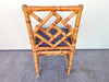 Rattan Chippendale Accent Chair