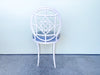 Sweet Faux Bamboo Aluminum Vanity Chair