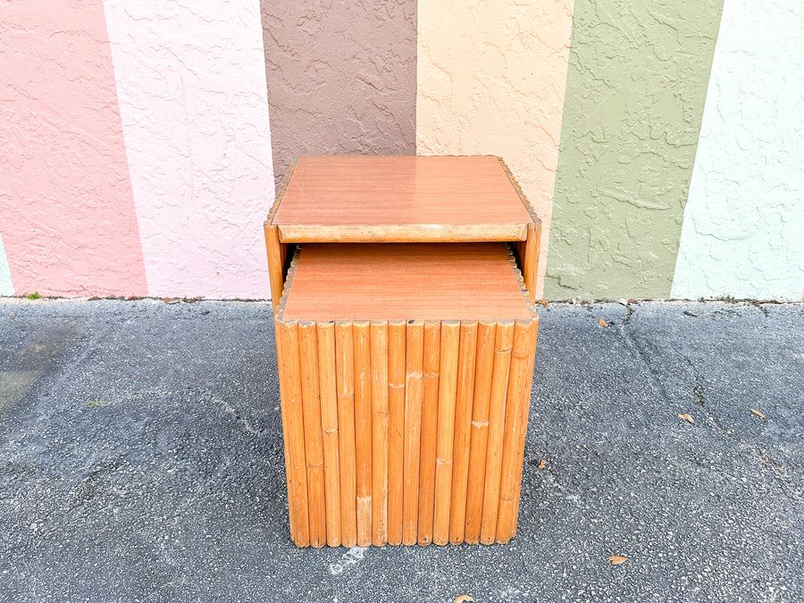 Pair of 1950s Island Style Nesting Tables