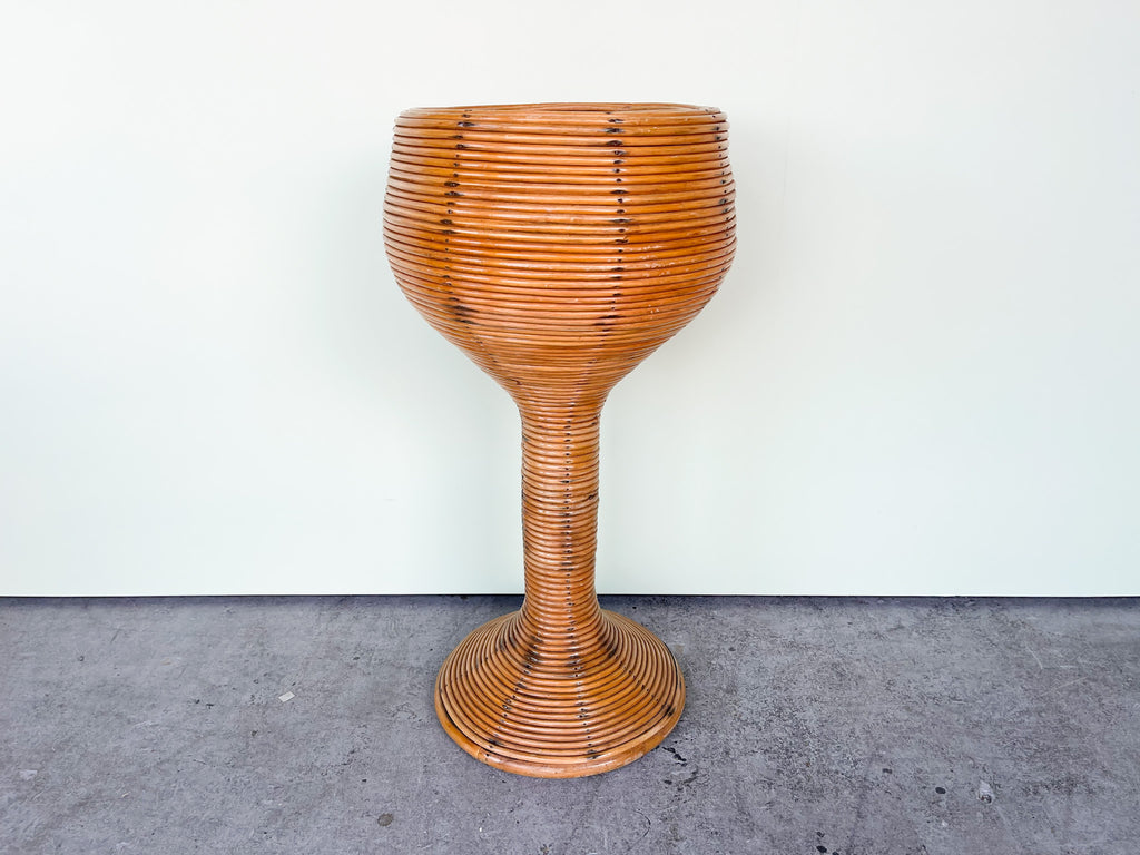 Pencil Reed Rattan Plant Stand