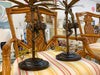 Pair of Tole Monkey Palm Tree Lamps