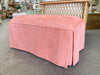 Pink Chic Upholstered Ottoman