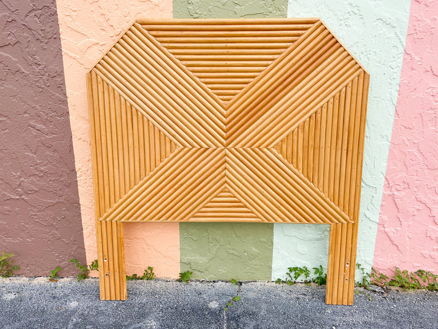 Pair of Split Bamboo Twin Headboards