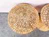 Pair of McGuire Style Rattan Sheaf of Wheat Side Tables