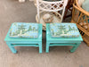 Pair of Cute Stools with Flip Top Cushion