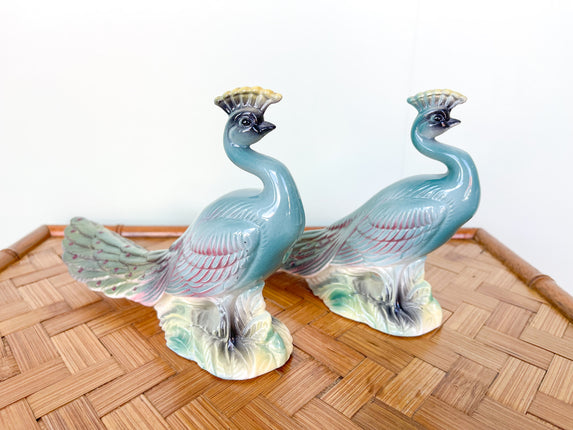 Pair of Sweet 1950s Peacocks