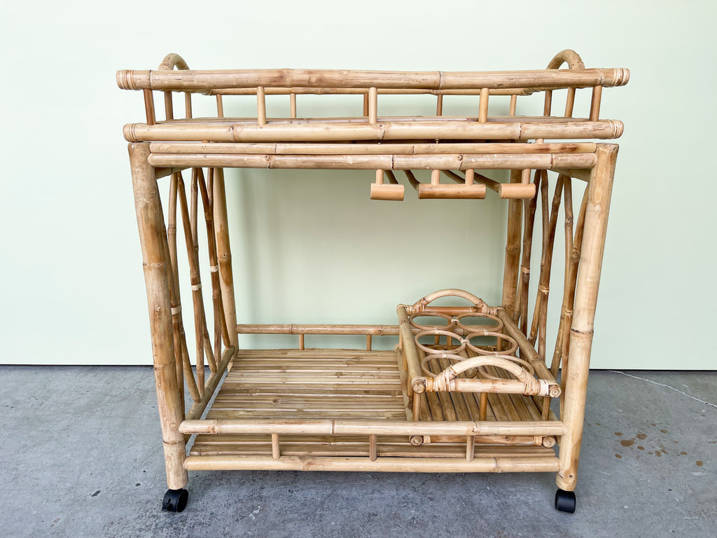 Bamboo Bar Cart