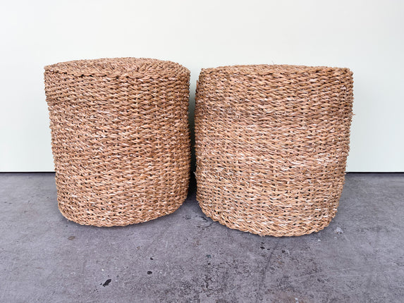 Pair of Seagrass Stools
