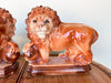 Pair of Fierce Lion Figurines