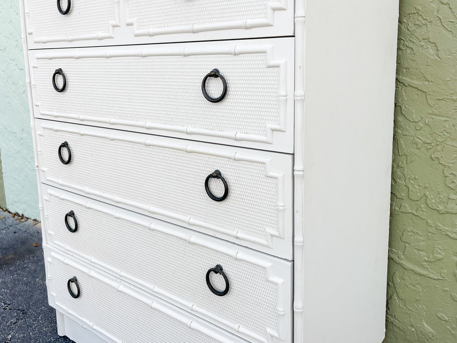Palm Beach Faux Bamboo Tall Chest