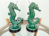 Pair of Adorable Seahorse Lamps