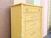 Thomasville Yellow Faux Bamboo Lingerie Chest