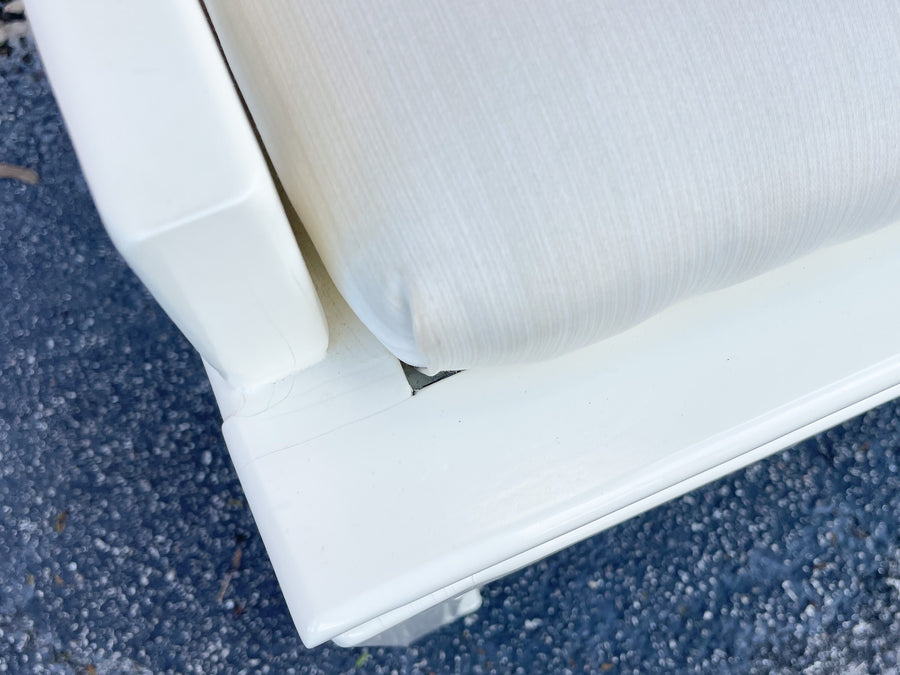 Pair of White Lacquered Ming Chairs