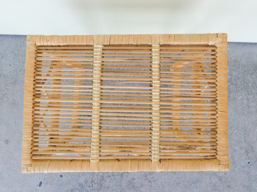 Warehouse Wednesday: Set of Three Buri Rattan Nesting Tables