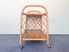 Large Rattan Lattice Cart