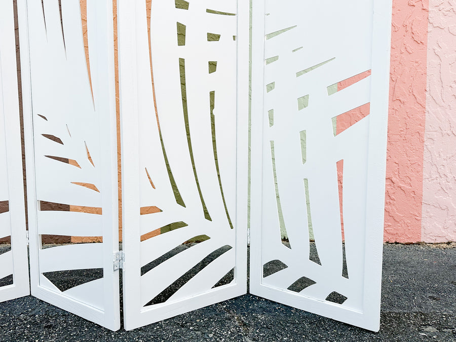 Modern Palm Cut Out Screen