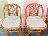 Set of Four Coastal Rattan Bar Stools