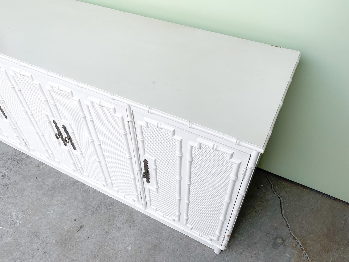 Palm Beach Faux Bamboo Credenza