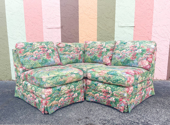 Granny Chic Floral Sectional