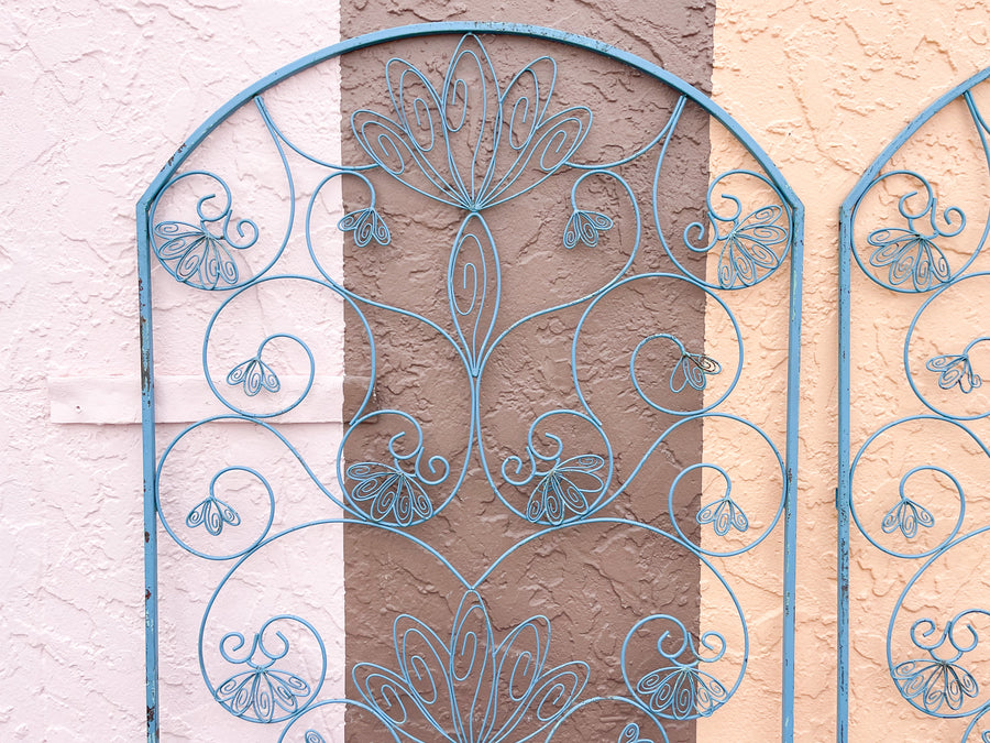Pair of Whimsical Metal Screens