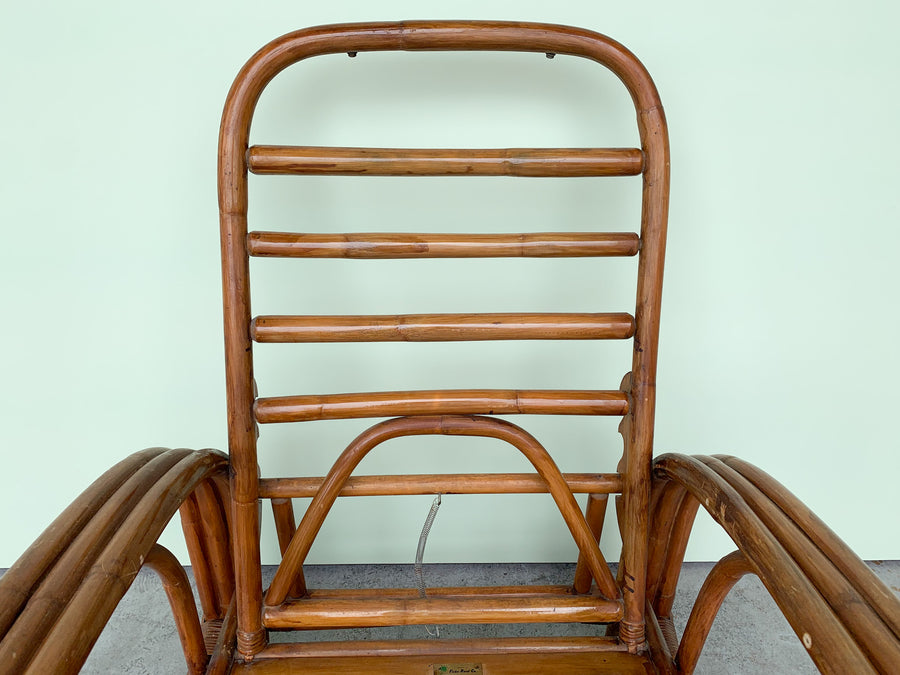 1950’s Ficks Reed Rattan Recliner