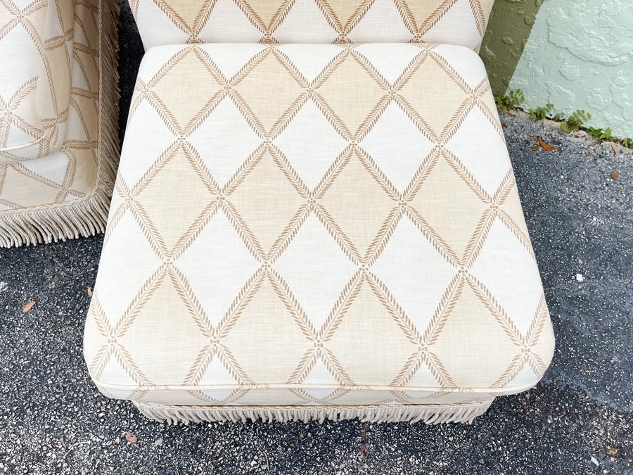 Pair of Fabulous Fringe Slipper Chairs