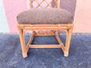 Set of Four Lattice Back Rattan Chairs