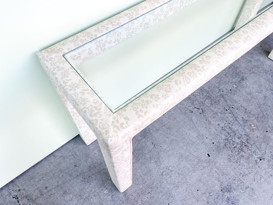 Granny Chic Upholstered Console
