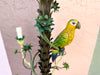 Tropical Parrot Tole Chandelier