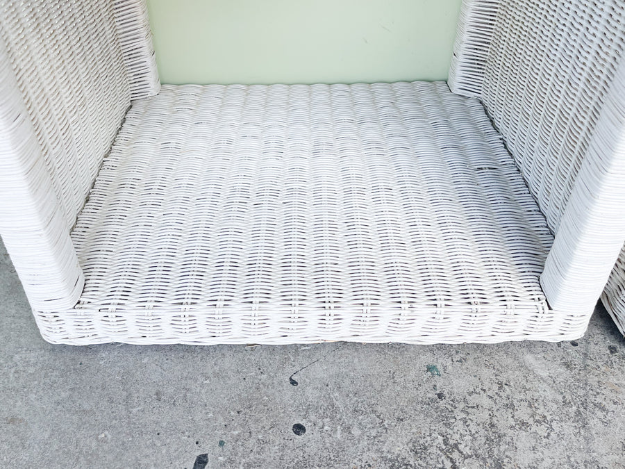 Pair of Sweet Wicker Nightstands